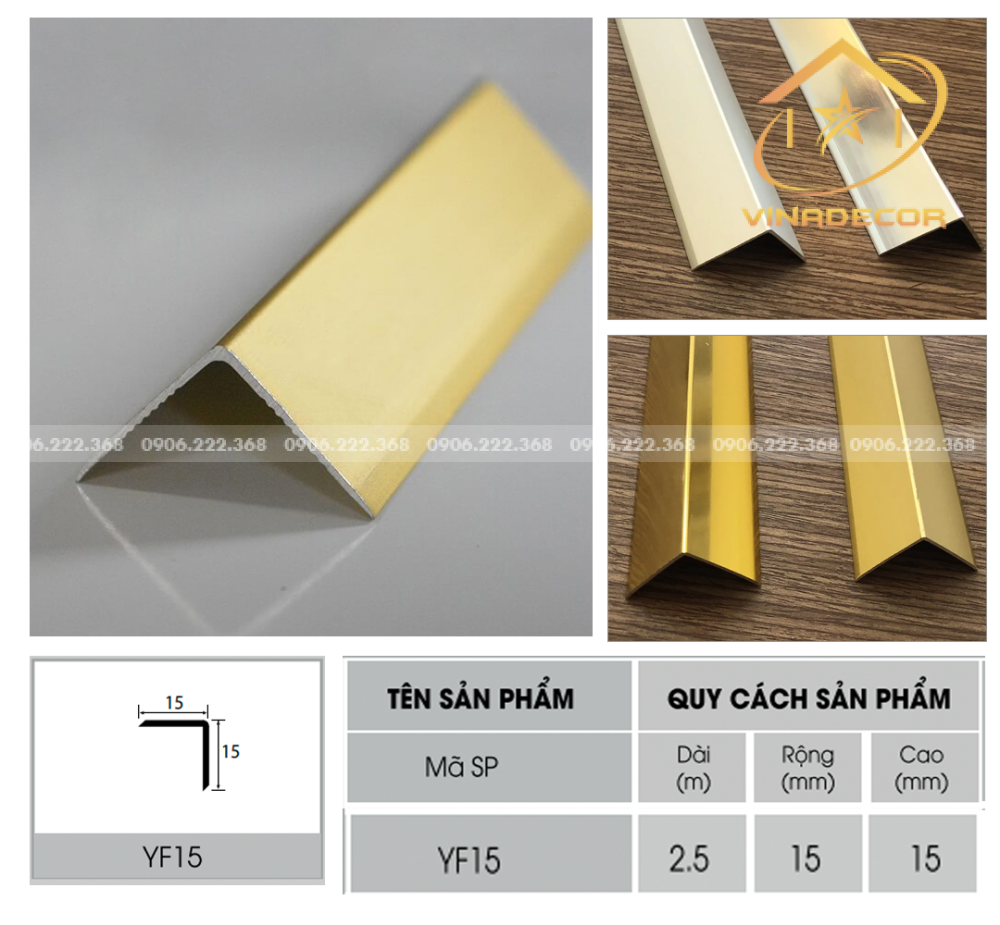 NẸP V15 NHÔM