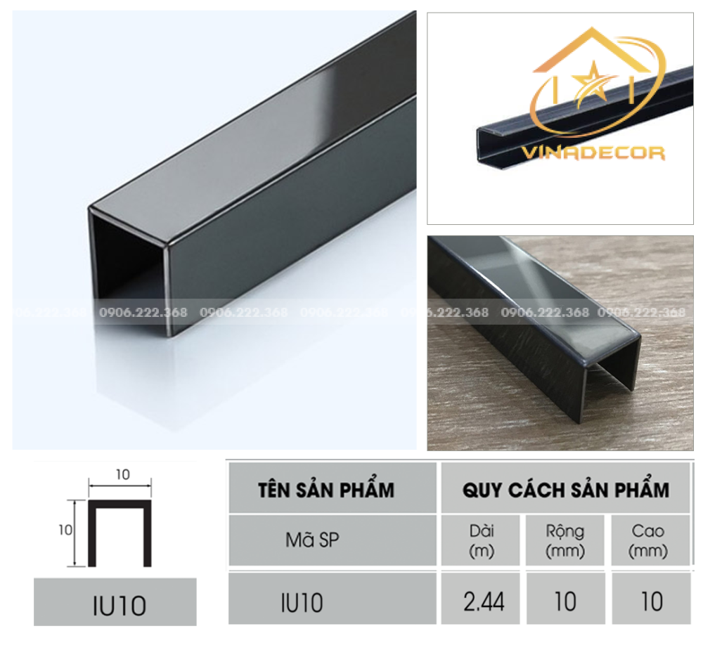 NẸP U10 INOX