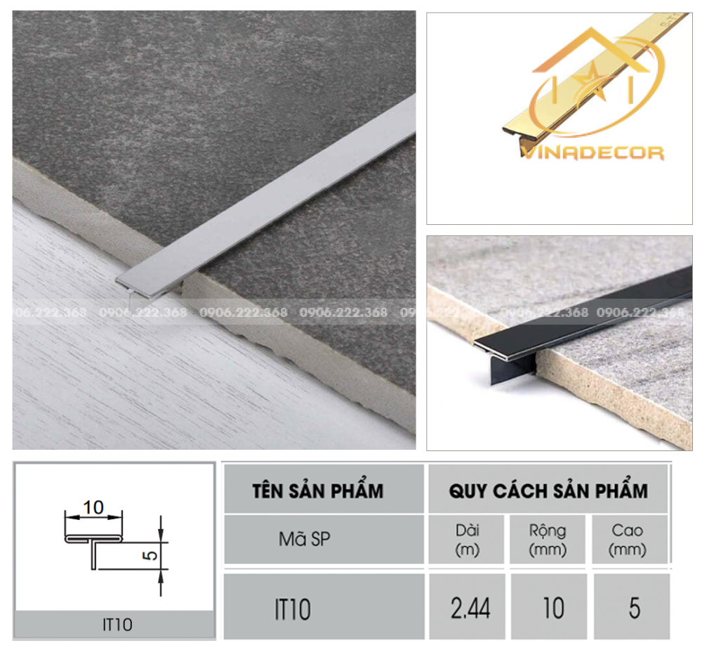 NẸP T10 INOX