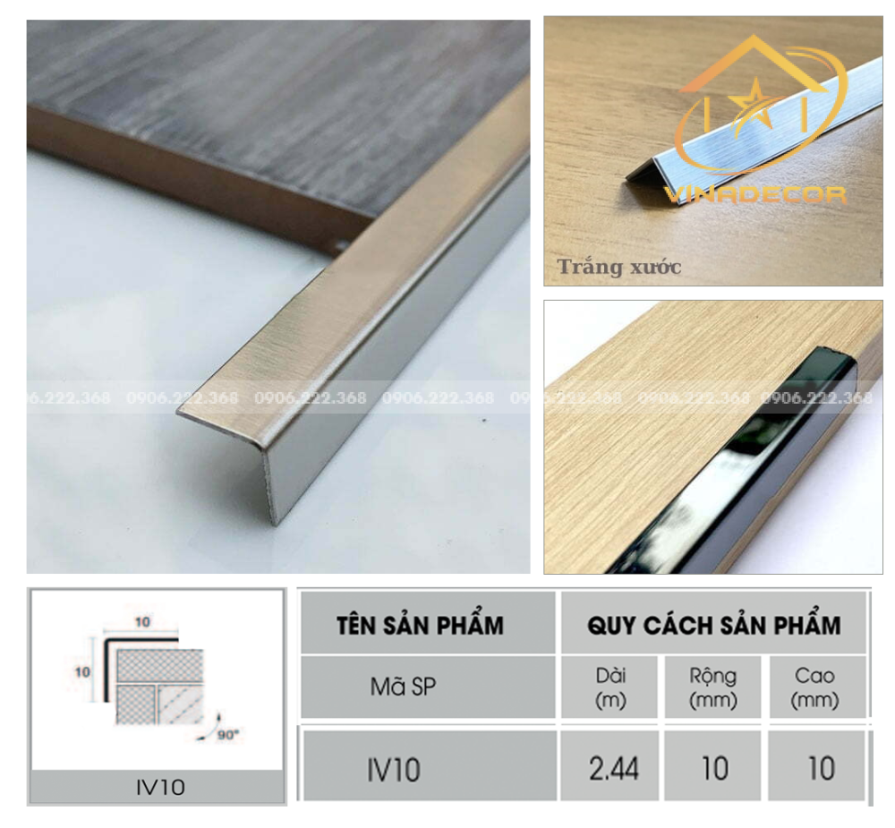 NẸP V10 INOX