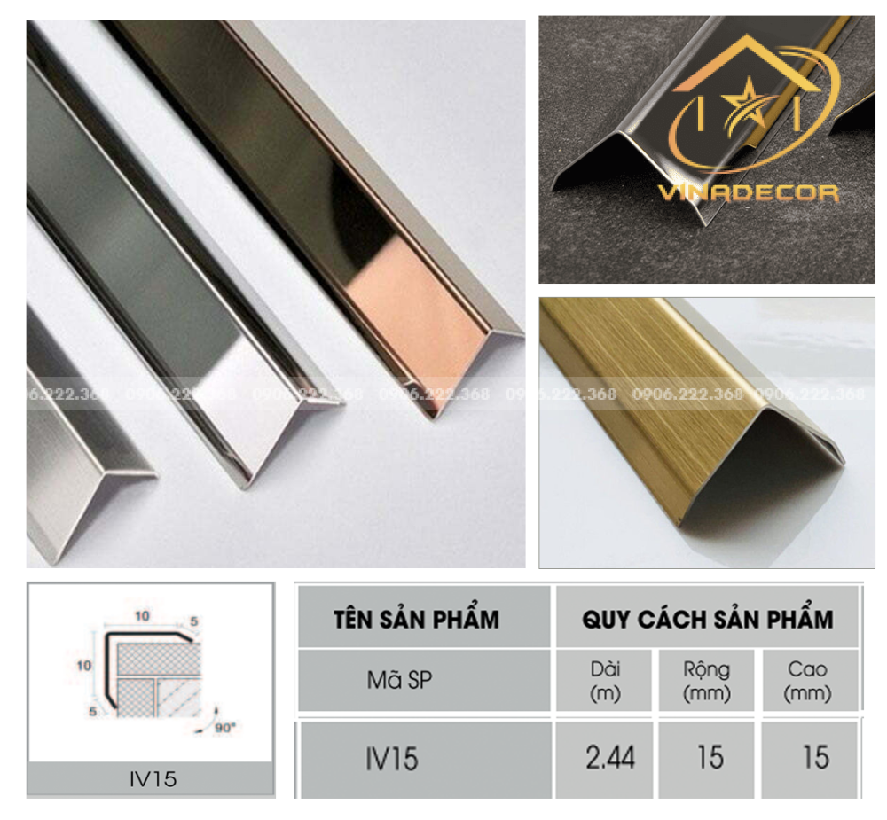 NẸP V15 INOX